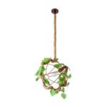 GLOBOSTAR® BRADLEY 01660 Vintage Κρεμαστό Φωτιστικό Οροφής με Ντουί 1 x E27 AC 220-240V IP20 - Πολύχρωμο - Μ33 x Π33 x Y33cm - Image 5