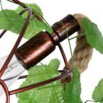 GLOBOSTAR® BRADLEY 01660 Vintage Κρεμαστό Φωτιστικό Οροφής με Ντουί 1 x E27 AC 220-240V IP20 - Πολύχρωμο - Μ33 x Π33 x Y33cm - Image 9