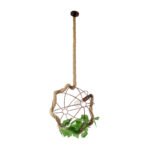 GLOBOSTAR® BRADLEY 01661 Vintage Κρεμαστό Φωτιστικό Οροφής με Ντουί 1 x E27 AC 220-240V IP20 - Πολύχρωμο - Μ42 x Π42 x Y42cm - Image 8