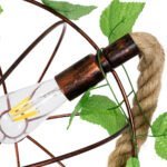 GLOBOSTAR® BRADLEY 01661 Vintage Κρεμαστό Φωτιστικό Οροφής με Ντουί 1 x E27 AC 220-240V IP20 - Πολύχρωμο - Μ42 x Π42 x Y42cm - Image 10