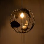 GLOBOSTAR® EARTH 01663 Vintage Κρεμαστό Φωτιστικό Οροφής με Ντουί 1 x E27 AC 220-240V IP20 - Μαύρο - Μ40 x Π40 x Υ38cm - Image 3