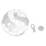 GLOBOSTAR® EARTH 01664 Vintage Κρεμαστό Φωτιστικό Οροφής με Ντουί 1 x E27 AC 220-240V IP20 - Λευκό - Μ40 x Π40 x Y40cm - Image 8