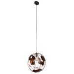 GLOBOSTAR® EARTH 01665 Vintage Κρεμαστό Φωτιστικό Οροφής με Ντουί 1 x E27 AC 220-240V IP20 - Χάλκινο - Μ40 x Π40 x Y40cm - Image 2