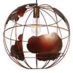 GLOBOSTAR® EARTH 01665 Vintage Κρεμαστό Φωτιστικό Οροφής με Ντουί 1 x E27 AC 220-240V IP20 - Χάλκινο - Μ40 x Π40 x Y40cm - Image 3