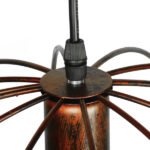 GLOBOSTAR® EARTH 01665 Vintage Κρεμαστό Φωτιστικό Οροφής με Ντουί 1 x E27 AC 220-240V IP20 - Χάλκινο - Μ40 x Π40 x Y40cm - Image 6