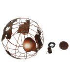 GLOBOSTAR® EARTH 01665 Vintage Κρεμαστό Φωτιστικό Οροφής με Ντουί 1 x E27 AC 220-240V IP20 - Χάλκινο - Μ40 x Π40 x Y40cm - Image 7