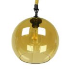 GLOBOSTAR® LENHAM 01668 Μοντέρνο Κρεμαστό Φωτιστικό Οροφής με Ντουί 1 x E27 AC 220-240V IP20 - Μπεζ & Μελί - Μ25 x Π25 x Y25cm - Image 4