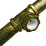 GLOBOSTAR® CANAL 01669 Vintage Κρεμαστό Φωτιστικό Οροφής με Ντουί 5 x E27 AC 220-240V IP20 - Μπρούτζινο - Μ92 x Π5 x Y8cm - Image 7