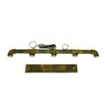 GLOBOSTAR® CANAL 01669 Vintage Κρεμαστό Φωτιστικό Οροφής με Ντουί 5 x E27 AC 220-240V IP20 - Μπρούτζινο - Μ92 x Π5 x Y8cm - Image 8