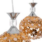 GLOBOSTAR® BOUQUET 01670 Μοντέρνο Κρεμαστό Φωτιστικό Οροφής με Ντουί 3 x E27 AC 220-240V IP20 - Πολύχρωμο - Μ46 x Π46 x Y23cm - Image 8
