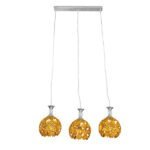 GLOBOSTAR® BOUQUET 01671 Μοντέρνο Κρεμαστό Φωτιστικό Οροφής με Ντουί 3 x E27 AC 220-240V IP20 - Πολύχρωμο - Μ64 x Π18 x Υ24cm - Image 3