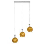 GLOBOSTAR® BOUQUET 01671 Μοντέρνο Κρεμαστό Φωτιστικό Οροφής με Ντουί 3 x E27 AC 220-240V IP20 - Πολύχρωμο - Μ64 x Π18 x Υ24cm - Image 4