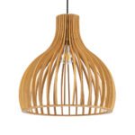 GLOBOSTAR® SCANDINAVIA 01697 Boho Κρεμαστό Φωτιστικό Οροφής με Ντουί 1 x E27 AC 220-240V IP20 - Μπεζ - Μ35 x Π35 x Υ35cm