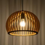 GLOBOSTAR® SCANDINAVIA 01698 Boho Κρεμαστό Φωτιστικό Οροφής με Ντουί 1 x E27 AC 220-240V IP20 - Μπεζ - Μ33 x Π33 x Υ20cm - Image 3