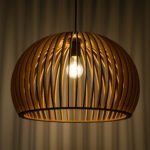 GLOBOSTAR® SCANDINAVIA 01699 Boho Κρεμαστό Φωτιστικό Οροφής με Ντουί 1 x E27 AC 220-240V IP20 - Μπεζ - Μ44 x Π44 x Υ28cm - Image 3