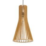 GLOBOSTAR® SCANDINAVIA 01700 Boho Κρεμαστό Φωτιστικό Οροφής με Ντουί 1 x E27 AC 220-240V IP20 - Μπεζ - Μ25 x Π25 x Υ45cm