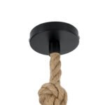 GLOBOSTAR® BARBAROSSA 01704 Vintage Κρεμαστό Φωτιστικό Οροφής με Ντουί 1 x E27 AC 220-240V IP20 - Μαύρο - Μ18 x Π18 x Υ28cm - Image 9