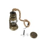 GLOBOSTAR® BARBAROSSA 01705 Vintage Κρεμαστό Φωτιστικό Οροφής με Ντουί 1 x E27 AC 220-240V IP20 - Μπρούτζινο - Μ18 x Π18 x Υ28cm - Image 10