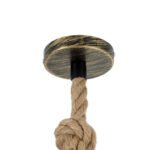 GLOBOSTAR® BARBAROSSA 01705 Vintage Κρεμαστό Φωτιστικό Οροφής με Ντουί 1 x E27 AC 220-240V IP20 - Μπρούτζινο - Μ18 x Π18 x Υ28cm - Image 9