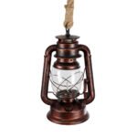 GLOBOSTAR® BARBAROSSA 01707 Vintage Κρεμαστό Φωτιστικό Οροφής με Ντουί 1 x E27 AC 220-240V IP20 - Χάλκινο - Μ18 x Π18 x Υ28cm - Image 6