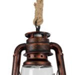 GLOBOSTAR® BARBAROSSA 01707 Vintage Κρεμαστό Φωτιστικό Οροφής με Ντουί 1 x E27 AC 220-240V IP20 - Χάλκινο - Μ18 x Π18 x Υ28cm - Image 7