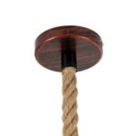 GLOBOSTAR® BARBAROSSA 01707 Vintage Κρεμαστό Φωτιστικό Οροφής με Ντουί 1 x E27 AC 220-240V IP20 - Χάλκινο - Μ18 x Π18 x Υ28cm - Image 9