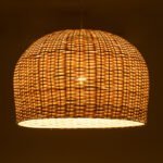 GLOBOSTAR® BERMUDA 01709 Boho Κρεμαστό Φωτιστικό Οροφής με Ντουί 1 x E27 AC 220-240V IP20 - Μπεζ - Μ50 x Π50 x Y34cm - Image 3