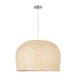 GLOBOSTAR® BERMUDA 01709 Boho Κρεμαστό Φωτιστικό Οροφής με Ντουί 1 x E27 AC 220-240V IP20 - Μπεζ - Μ50 x Π50 x Y34cm - Image 4