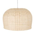 GLOBOSTAR® BERMUDA 01709 Boho Κρεμαστό Φωτιστικό Οροφής με Ντουί 1 x E27 AC 220-240V IP20 - Μπεζ - Μ50 x Π50 x Y34cm - Image 6