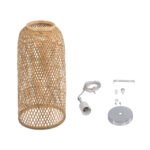 GLOBOSTAR® CALERO 01710 Boho Κρεμαστό Φωτιστικό Οροφής με Ντουί 1 x E27 AC 220-240V IP20 - Μπεζ - Μ25 x Π25 x Υ50cm - Image 11