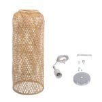 GLOBOSTAR® CALERO 01711 Boho Κρεμαστό Φωτιστικό Οροφής με Ντουί 1 x E27 AC 220-240V IP20 - Μπεζ - Μ30 x Π30 x Υ70cm - Image 11