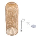 GLOBOSTAR® CALERO 01712 Boho Κρεμαστό Φωτιστικό Οροφής με Ντουί 1 x E27 AC 220-240V IP20 - Μπεζ - Μ40 x Π40 x Υ90cm - Image 11