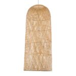 GLOBOSTAR® CALERO 01712 Boho Κρεμαστό Φωτιστικό Οροφής με Ντουί 1 x E27 AC 220-240V IP20 - Μπεζ - Μ40 x Π40 x Υ90cm - Image 5