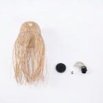 GLOBOSTAR® MANILA 01713 Boho Κρεμαστό Φωτιστικό Οροφής με Ντουί 1 x E27 AC 220-240V IP20 - Μπεζ - Μ25 x Π25 x Υ60cm - Image 11