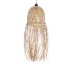 GLOBOSTAR® MANILA 01713 Boho Κρεμαστό Φωτιστικό Οροφής με Ντουί 1 x E27 AC 220-240V IP20 - Μπεζ - Μ25 x Π25 x Υ60cm - Image 2