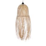 GLOBOSTAR® MANILA 01713 Boho Κρεμαστό Φωτιστικό Οροφής με Ντουί 1 x E27 AC 220-240V IP20 - Μπεζ - Μ25 x Π25 x Υ60cm - Image 5