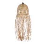 GLOBOSTAR® MANILA 01713 Boho Κρεμαστό Φωτιστικό Οροφής με Ντουί 1 x E27 AC 220-240V IP20 - Μπεζ - Μ25 x Π25 x Υ60cm - Image 6