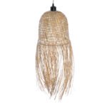 GLOBOSTAR® MANILA 01713 Boho Κρεμαστό Φωτιστικό Οροφής με Ντουί 1 x E27 AC 220-240V IP20 - Μπεζ - Μ25 x Π25 x Υ60cm - Image 7