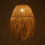 GLOBOSTAR® MANILA 01714 Boho Κρεμαστό Φωτιστικό Οροφής με Ντουί 1 x E27 AC 220-240V IP20 - Μπεζ - Μ45 x Π45 x Υ60cm - Image 3