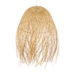 GLOBOSTAR® MANILA 01714 Boho Κρεμαστό Φωτιστικό Οροφής με Ντουί 1 x E27 AC 220-240V IP20 - Μπεζ - Μ45 x Π45 x Υ60cm - Image 5