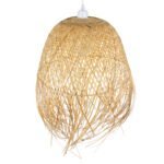 GLOBOSTAR® MANILA 01714 Boho Κρεμαστό Φωτιστικό Οροφής με Ντουί 1 x E27 AC 220-240V IP20 - Μπεζ - Μ45 x Π45 x Υ60cm - Image 6