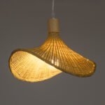 GLOBOSTAR® CUBA 01715 Boho Κρεμαστό Φωτιστικό Οροφής με Ντουί 1 x E27 AC 220-240V IP20 - Μπεζ - Μ33 x Π33 x Υ25cm - Image 3