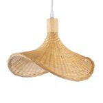 GLOBOSTAR® CUBA 01715 Boho Κρεμαστό Φωτιστικό Οροφής με Ντουί 1 x E27 AC 220-240V IP20 - Μπεζ - Μ33 x Π33 x Υ25cm - Image 5