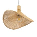 GLOBOSTAR® CUBA 01715 Boho Κρεμαστό Φωτιστικό Οροφής με Ντουί 1 x E27 AC 220-240V IP20 - Μπεζ - Μ33 x Π33 x Υ25cm - Image 6