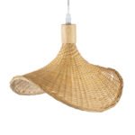 GLOBOSTAR® CUBA 01715 Boho Κρεμαστό Φωτιστικό Οροφής με Ντουί 1 x E27 AC 220-240V IP20 - Μπεζ - Μ33 x Π33 x Υ25cm - Image 7