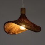 GLOBOSTAR® CUBA 01716 Boho Κρεμαστό Φωτιστικό Οροφής με Ντουί 1 x E27 AC 220-240V IP20 - Καφέ - Μ33 x Π33 x Υ25cm - Image 3