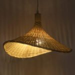 GLOBOSTAR® CUBA 01717 Boho Κρεμαστό Φωτιστικό Οροφής με Ντουί 1 x E27 AC 220-240V IP20 - Μπεζ - Μ43 x Π43 x Υ30cm - Image 3