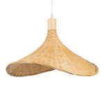 GLOBOSTAR® CUBA 01717 Boho Κρεμαστό Φωτιστικό Οροφής με Ντουί 1 x E27 AC 220-240V IP20 - Μπεζ - Μ43 x Π43 x Υ30cm - Image 5