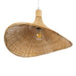 GLOBOSTAR® CUBA 01717 Boho Κρεμαστό Φωτιστικό Οροφής με Ντουί 1 x E27 AC 220-240V IP20 - Μπεζ - Μ43 x Π43 x Υ30cm - Image 6