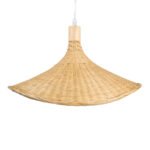 GLOBOSTAR® CUBA 01717 Boho Κρεμαστό Φωτιστικό Οροφής με Ντουί 1 x E27 AC 220-240V IP20 - Μπεζ - Μ43 x Π43 x Υ30cm - Image 8
